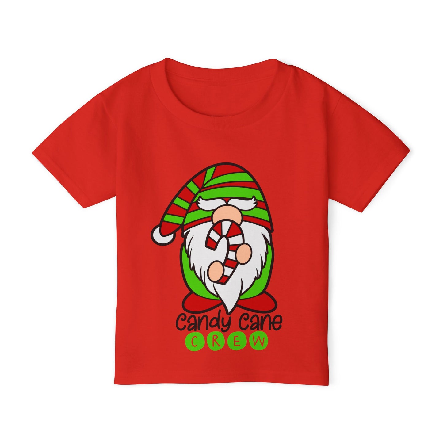 Candy Cane Crew Gnome Heavy Cotton™ Toddler T-shirt