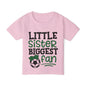""Little Sister Biggest Fan (Soccer) Heavy Cotton™ Toddler T-shirt