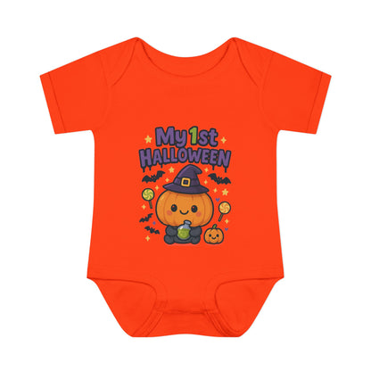 My First Halloween (Pumpkin) Baby Rib Bodysuit