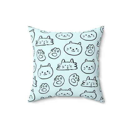 Cat Lovers Throw Pillow