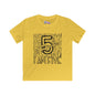 I Am Five Typography Youth Softstyle Tee