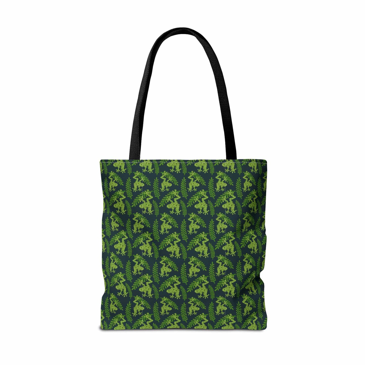 Emerald Canopy Frogs Canvas Tote Bag