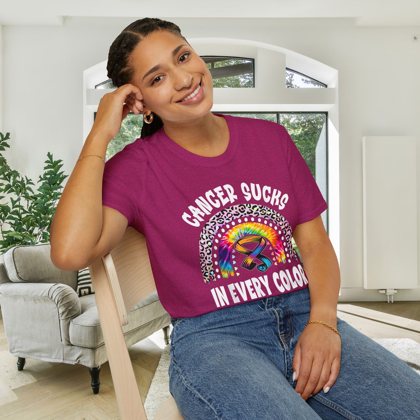 Fight Cancer in All Colors 18 Adult T-shirt