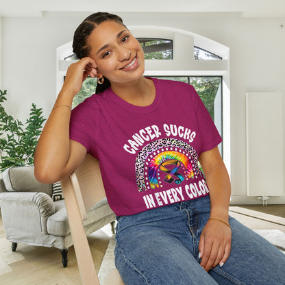 Fight Cancer in All Colors 18 Adult T-shirt
