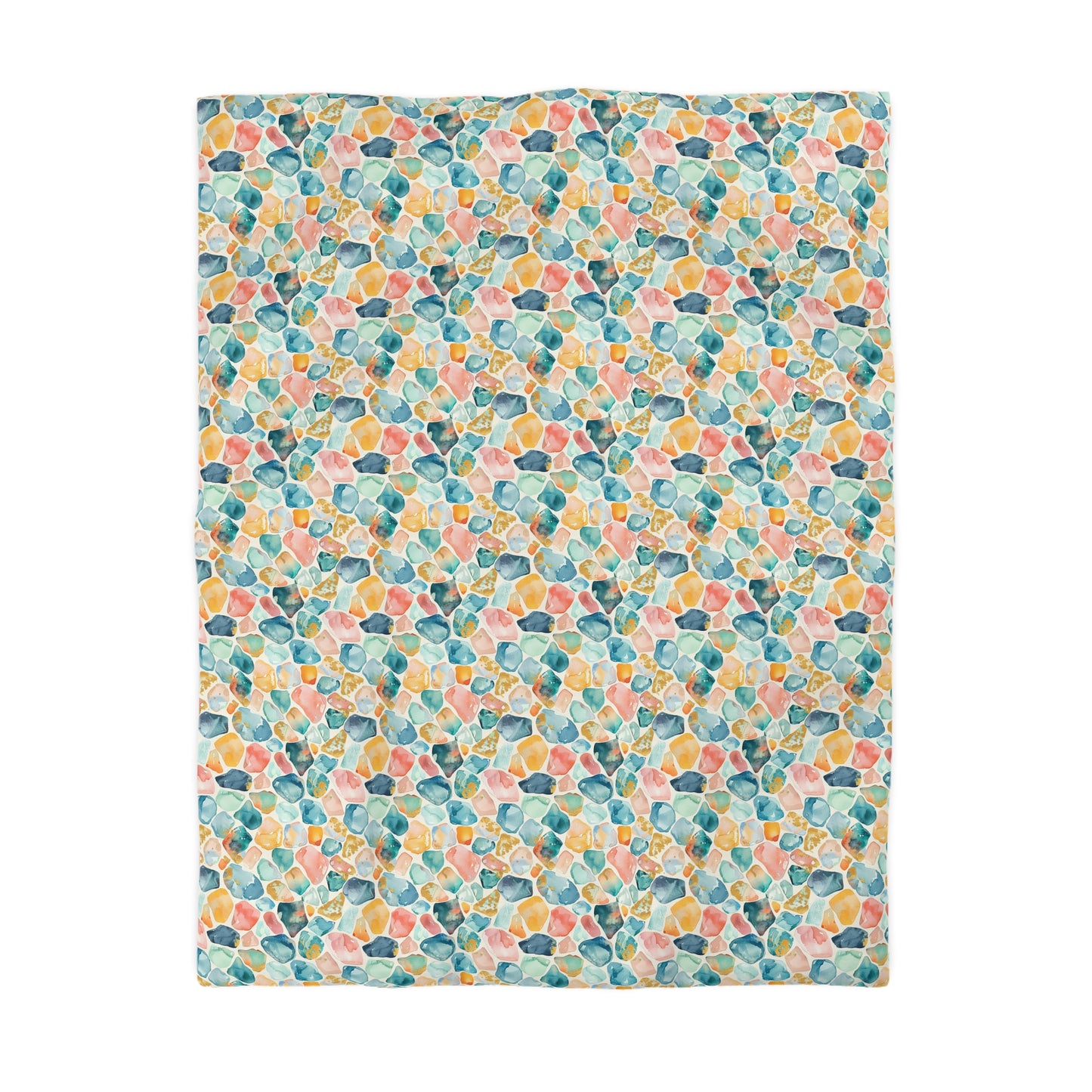 Ocean Pebble Drift Microfiber Duvet Cover