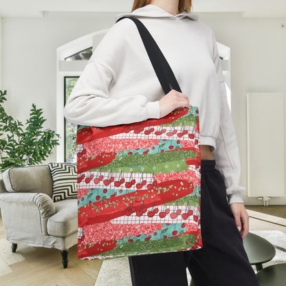 Cherry Lane Canvas Tote Bag