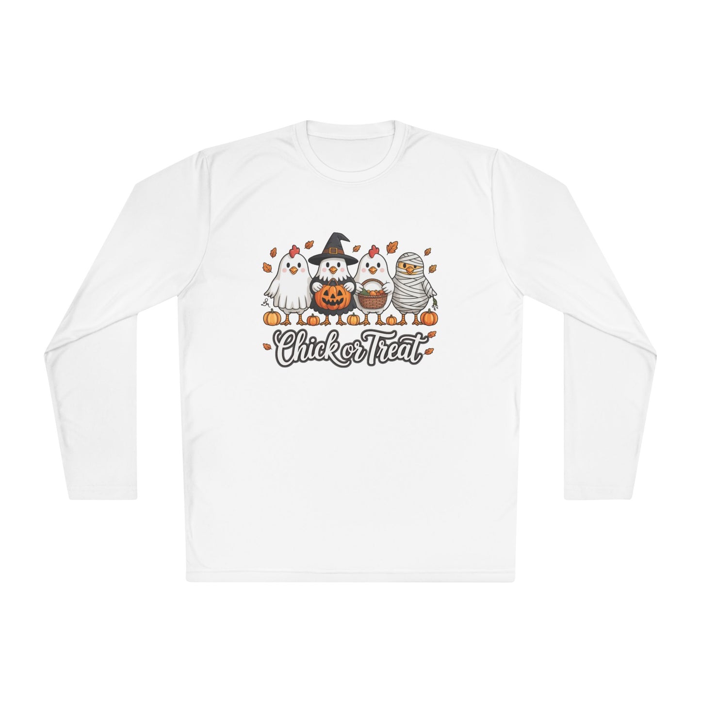 Chick or Treat Adult Long Sleeve Tee
