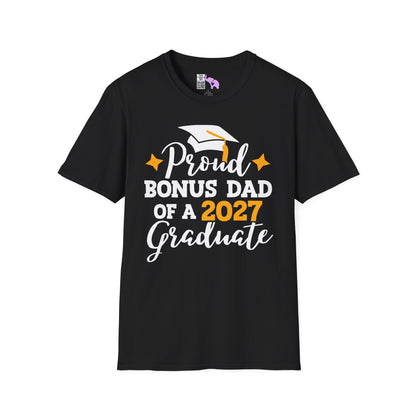 Proud Bonus Dad of a 2027 Graduate Adult T-shirt