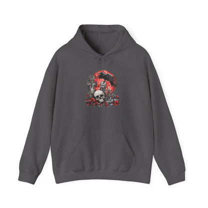 Halloween Graveyard w/Skull Heavy Blend™ Hooded Sweatshirt