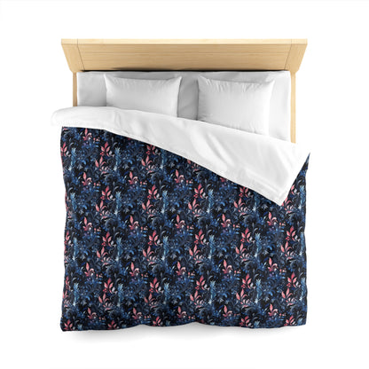 Dusky Floral Whispers Microfiber Duvet Cover