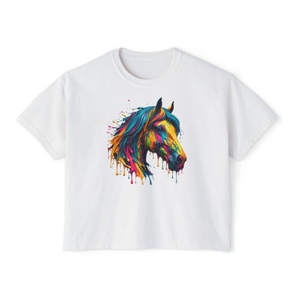 Colorful Horse Women's Boxy Tee
