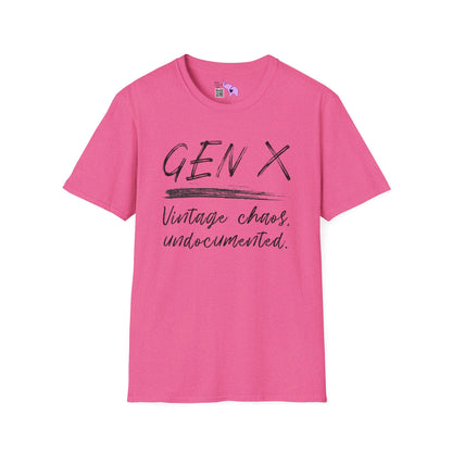 Gen X Vintage Chaos, Undocumented Adult T-shirt