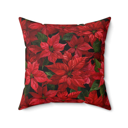 Crimson Noel Throw Pillow
