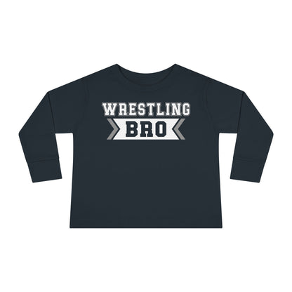 Wrestling Bro Toddler Long Sleeve Tee