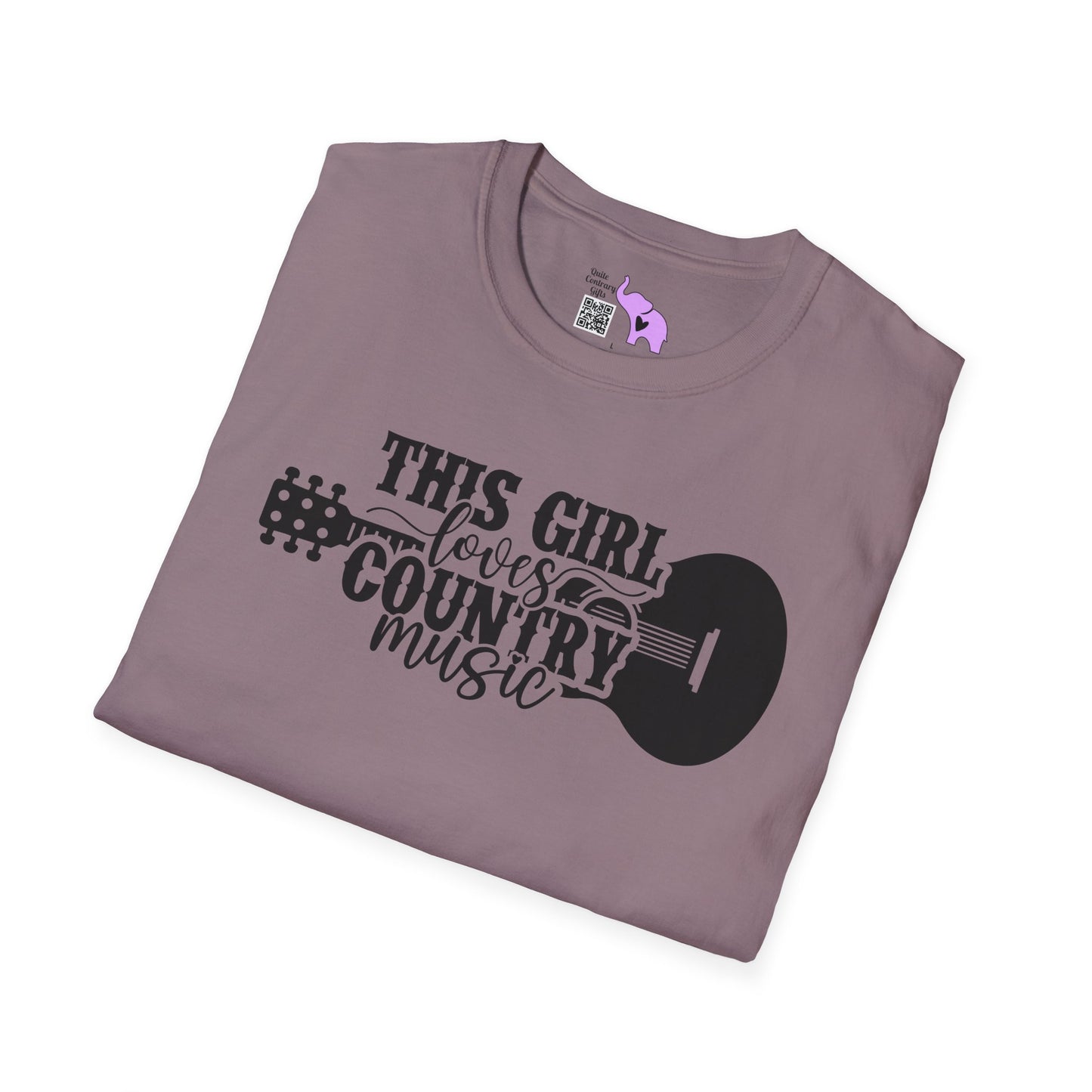 This Girl Loves Country Music Adult T-shirt