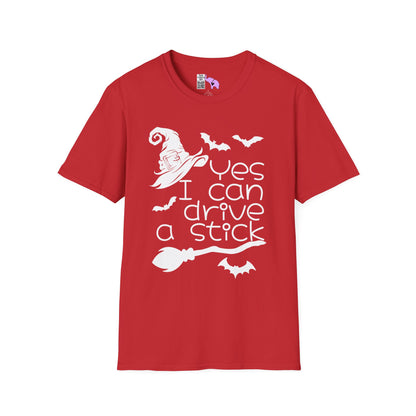 Yes I Can Drive A Stick Adult T-shirt