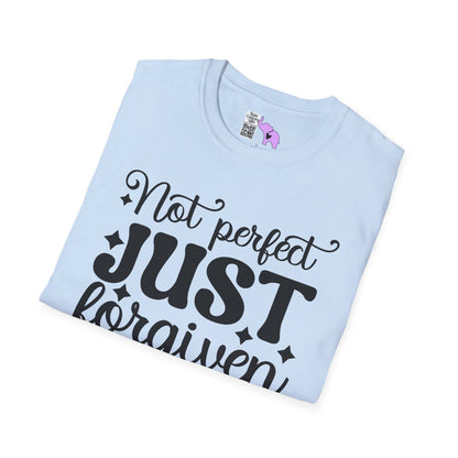 Not Perfect Just Forgiven Adult T-shirt