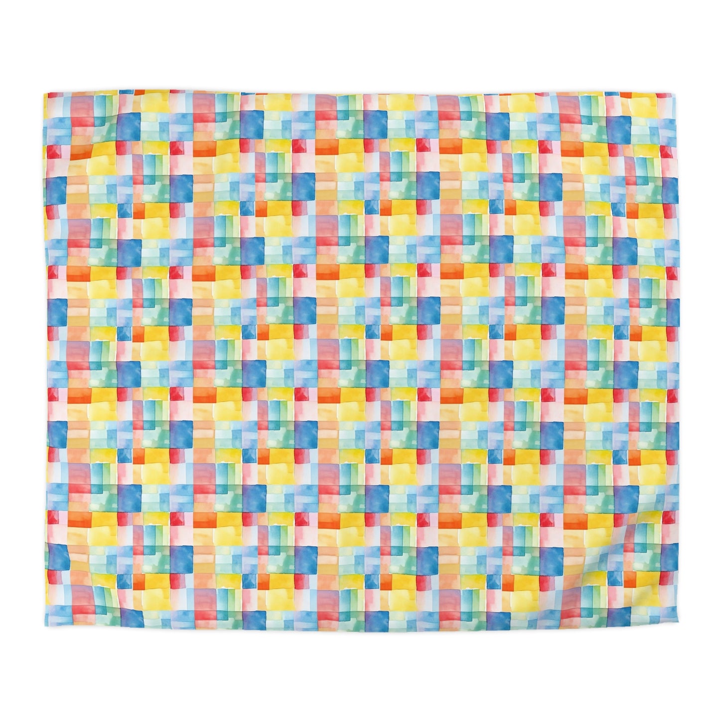 Mosaic Meadows Microfiber Duvet Cover
