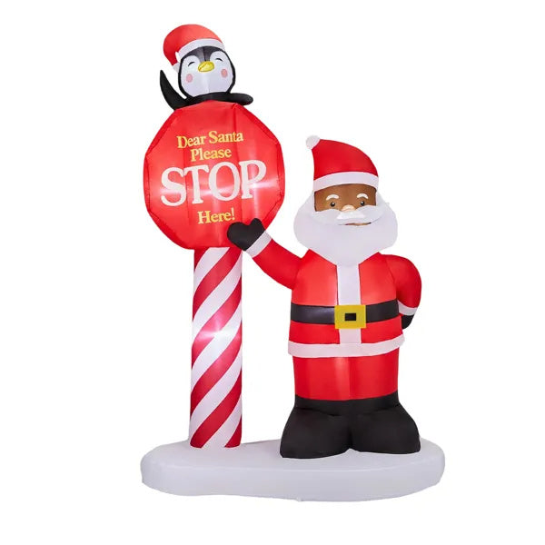 Dear Santa Stop Here 8.2 ft Yard Inflatable