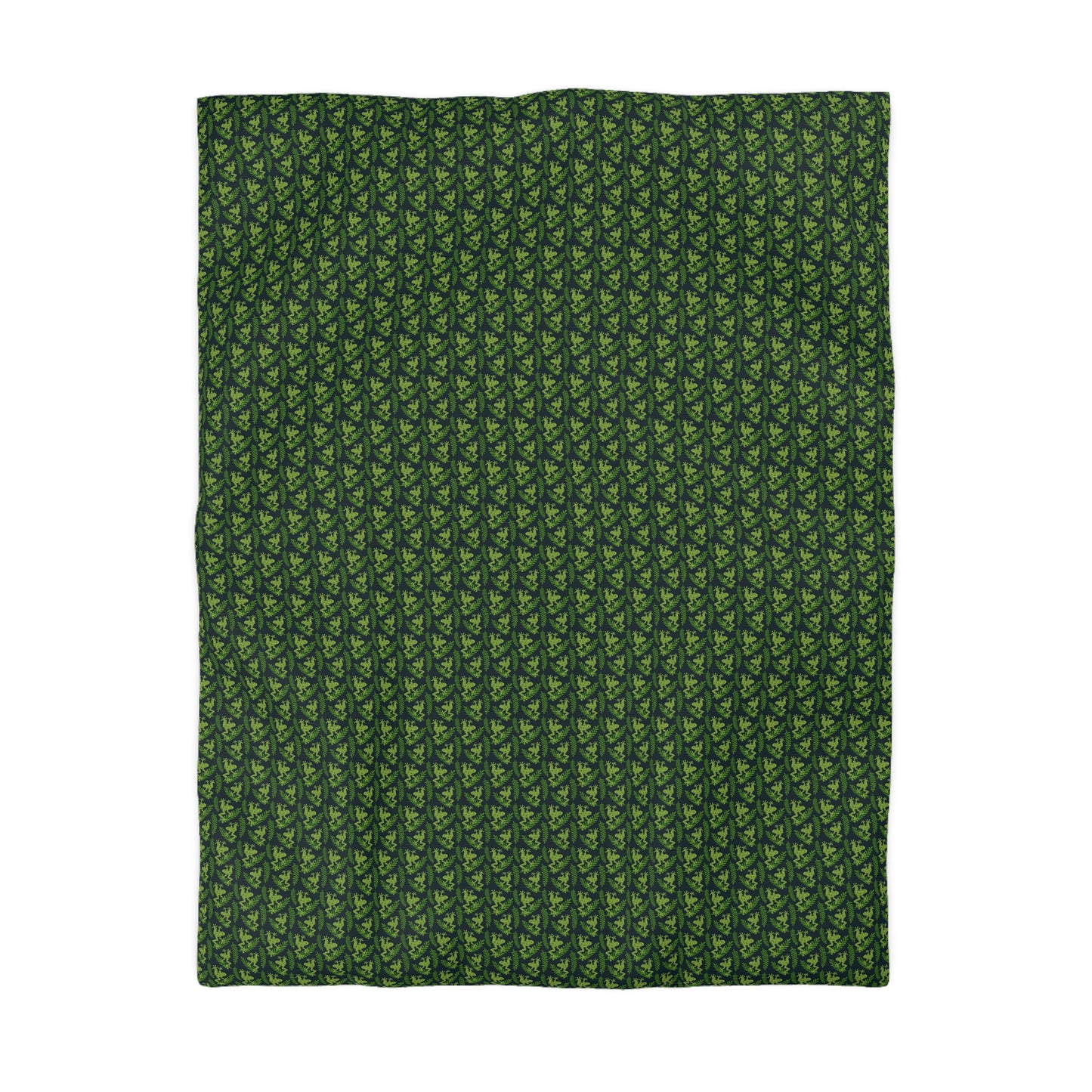 Emerald Canopy Frogs Microfiber Duvet Cover