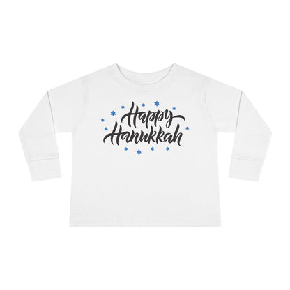 Happy Hanukkah 3 Toddler Long Sleeve Tee