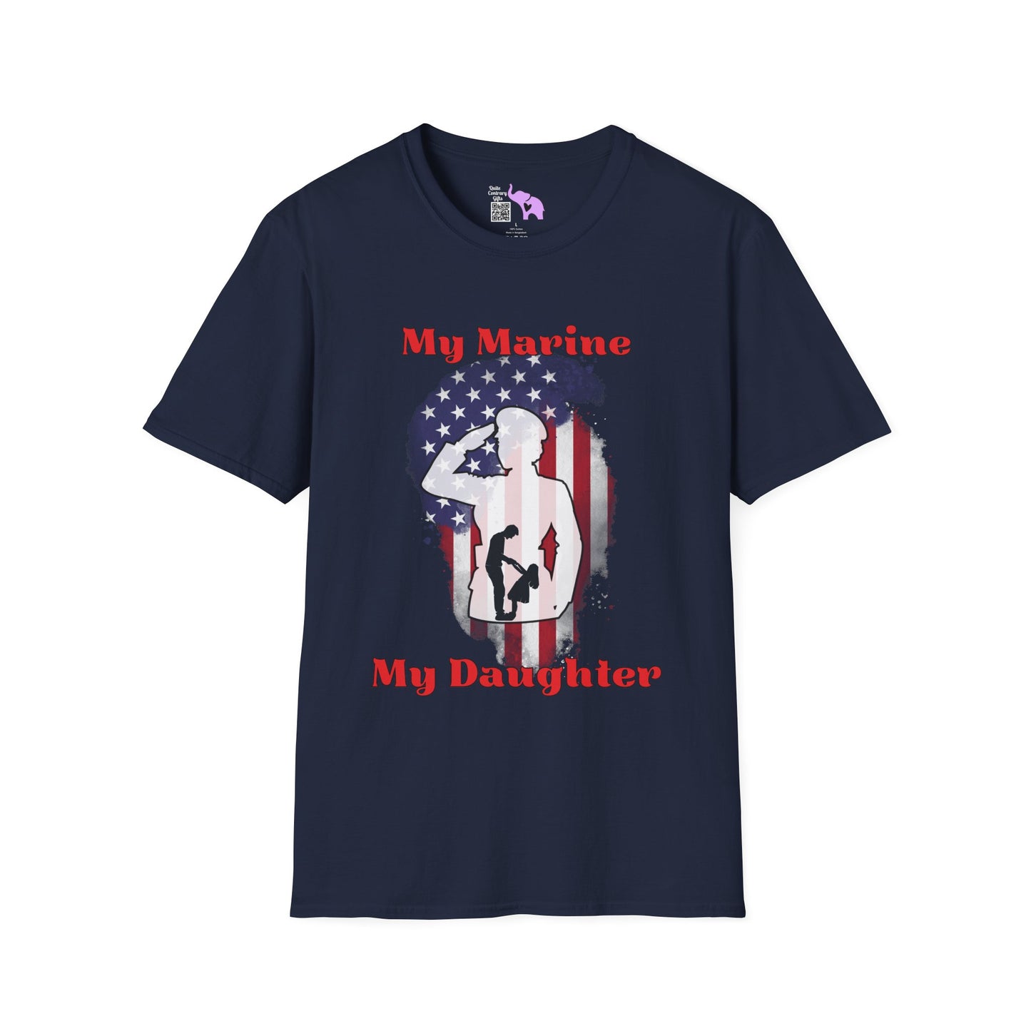 My Marine My Daughter (Dad) Adult T-shirt