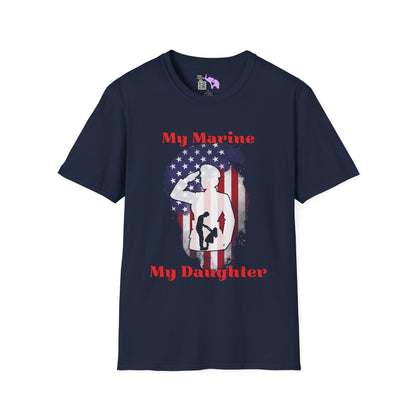 My Marine My Daughter (Dad) Adult T-shirt