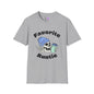 Favorite Auntie Skull Green/Blue Adult T-shirt