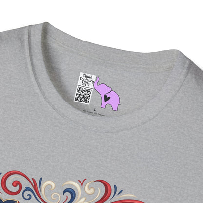 Floral USA 250 Years of Freedom Adult T-shirt