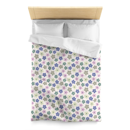 Earthbound Blooms Microfiber Duvet Cover