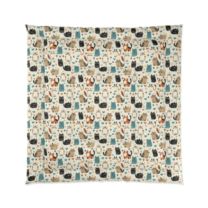 Whiskered Wonders Comforter