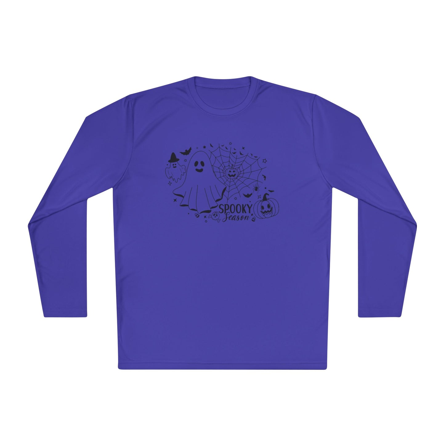 Spooky Season (Ghosts & Spider Webs) Adult Long Sleeve Tee