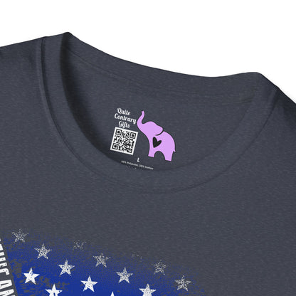 American Flag w/State Names Adult T-Shirt