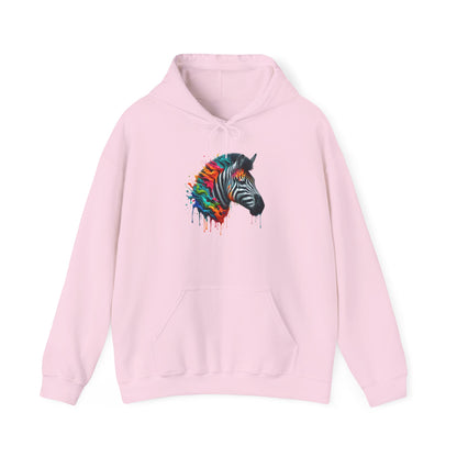 Colorful Zebra Heavy Blend™ Hooded Sweatshirt