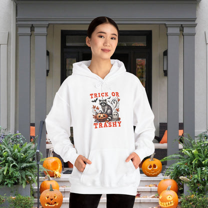 Trick or Trashy Racoon Heavy Blend™ Hooded Sweatshirt