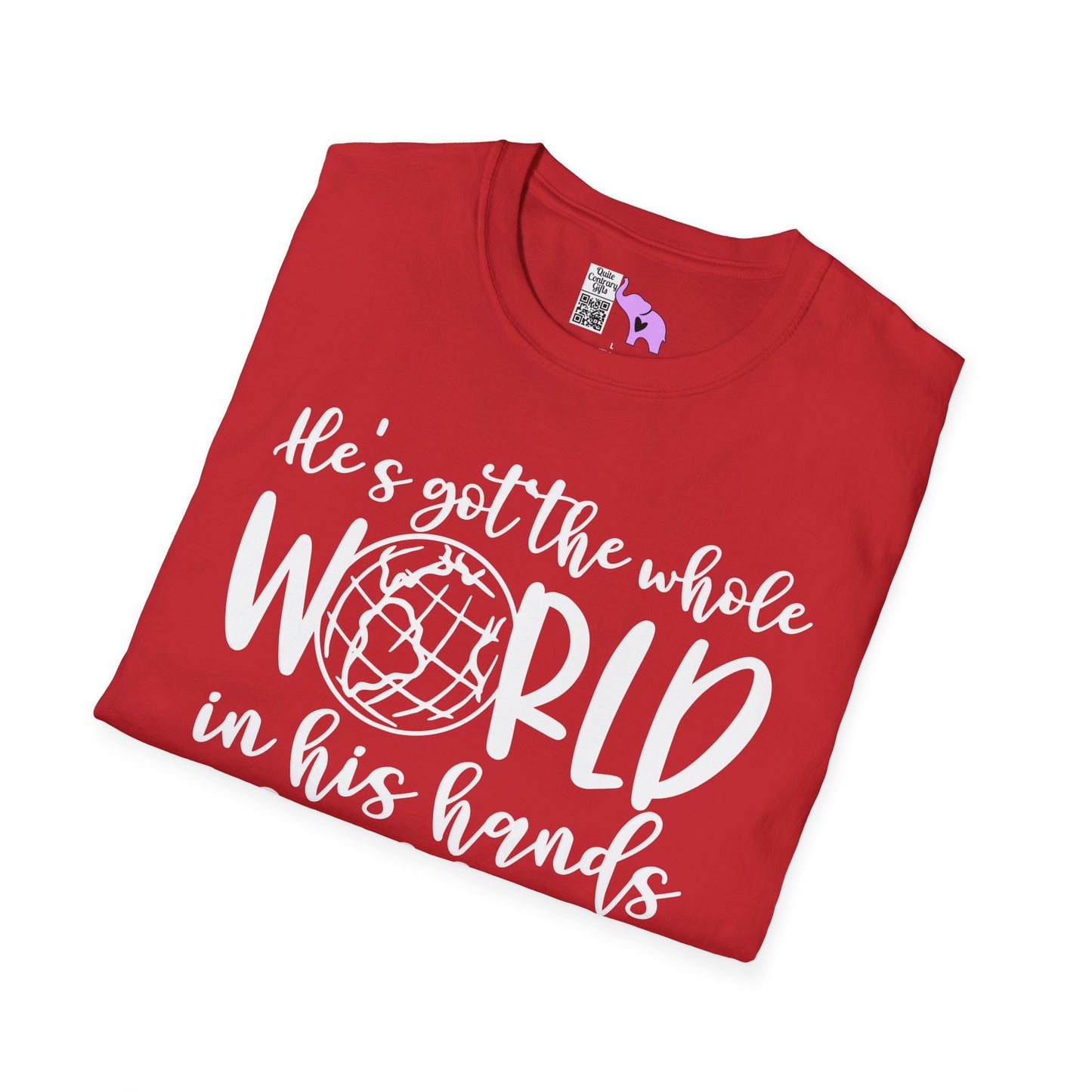 He's Got the Whole World in His Hands (2) Adult T-shirt