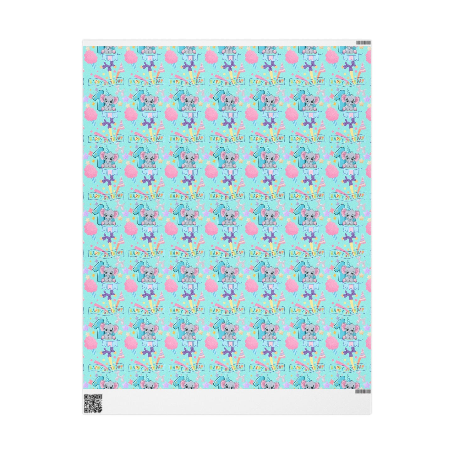 Kids 1st Birthday (Baby circus) Wrapping Paper