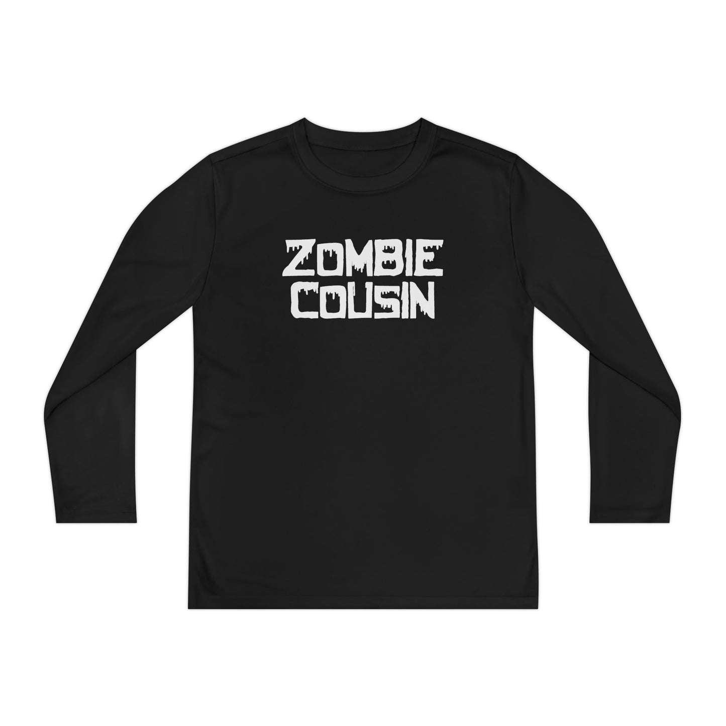 ""Zombie Cousin Youth Long Sleeve Tee
