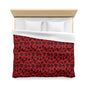 Crimson Masquerade Microfiber Duvet Cover