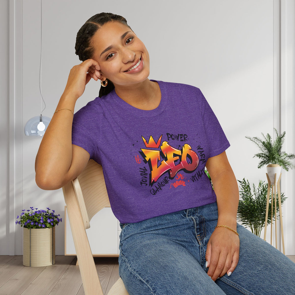 Leo Street Art Adult T-shirt