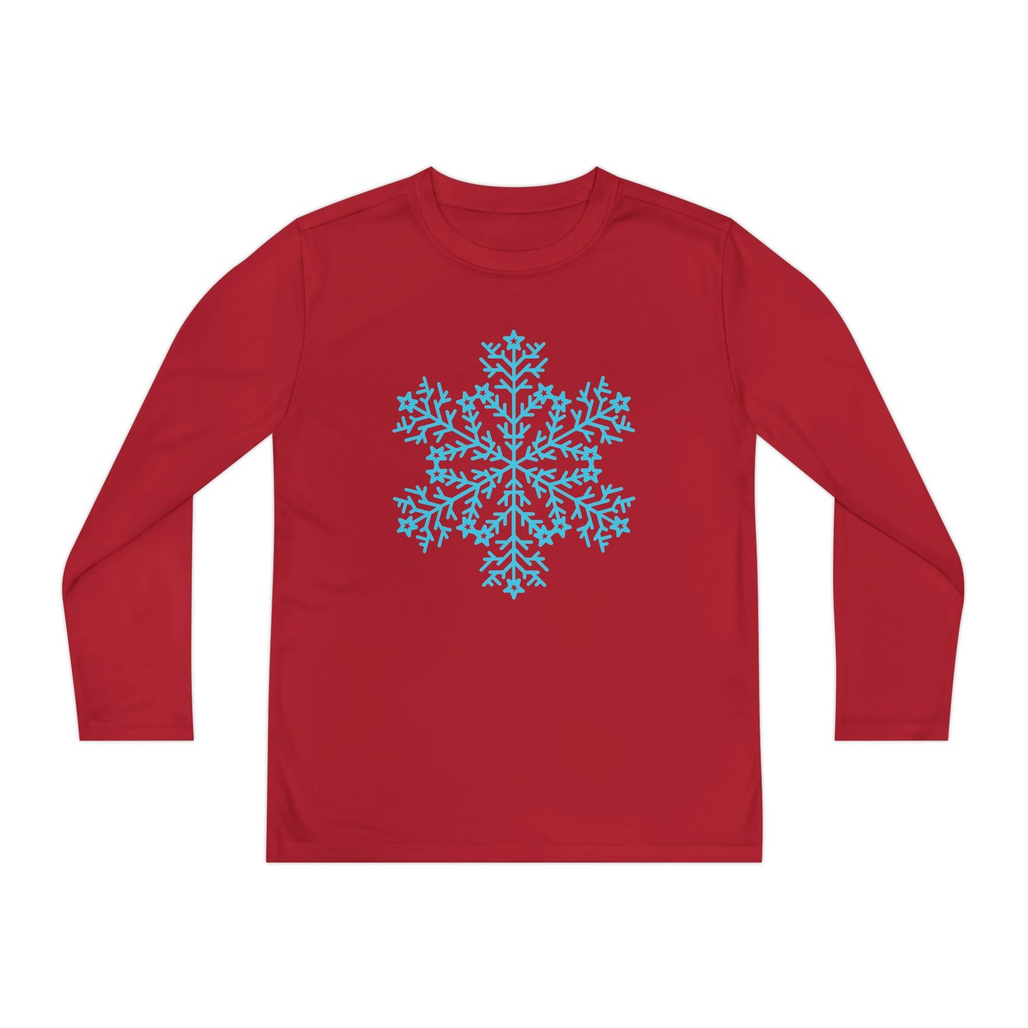 Large Snowflake Youth Long Sleeve Tee