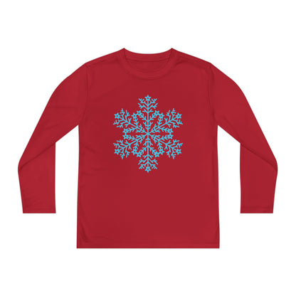 Large Snowflake Youth Long Sleeve Tee