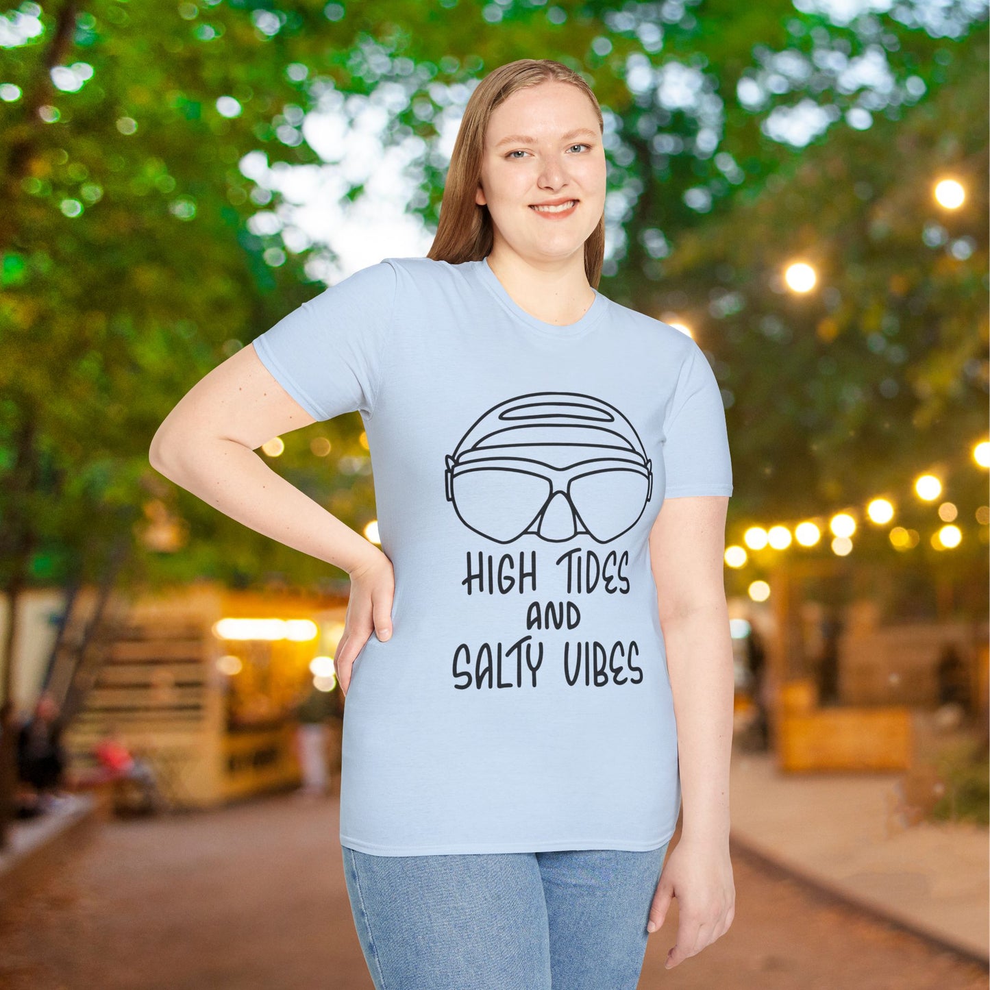 High Tides And Salty Vibes Adult T-shirt