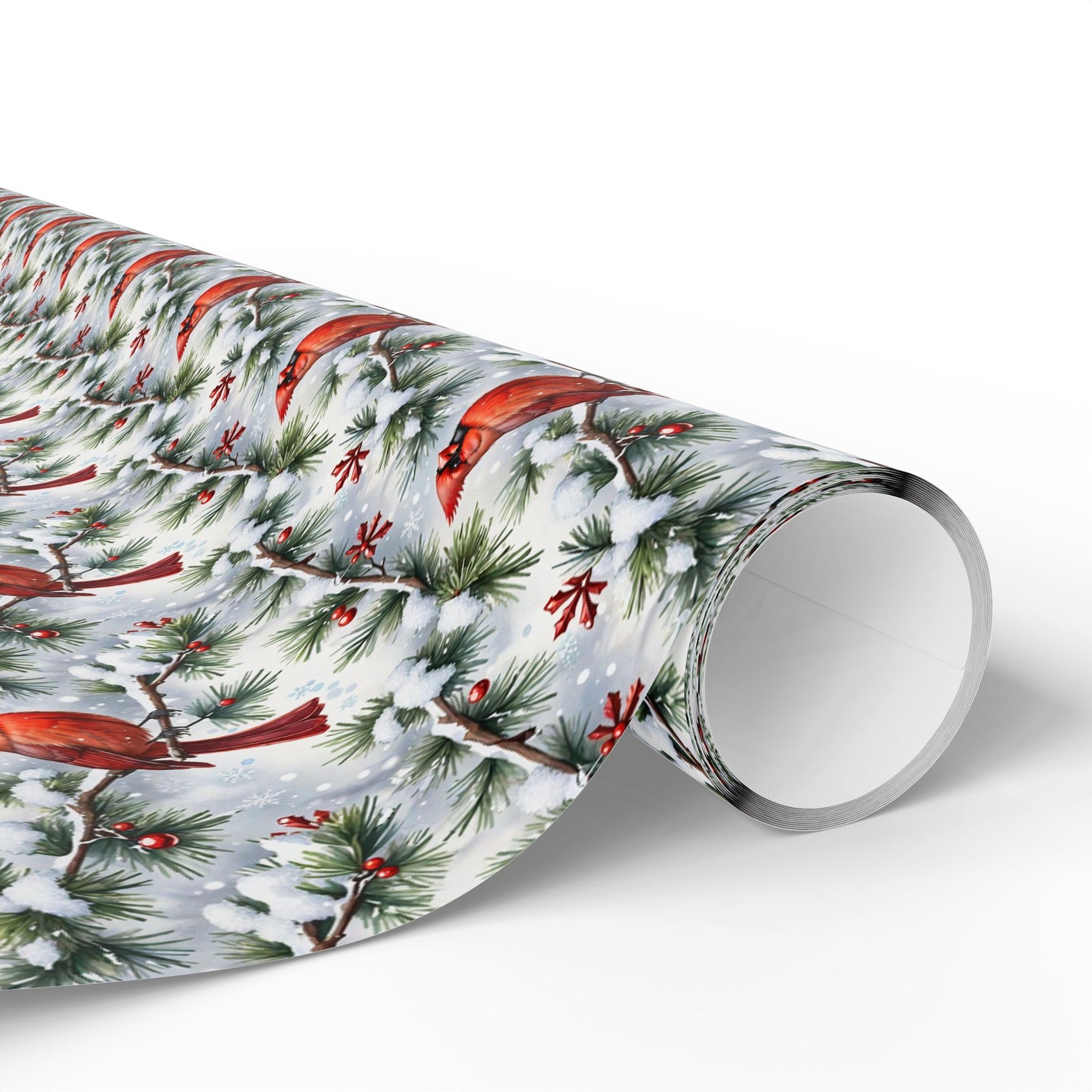 Cardinal Winter Elegance Wrapping Paper