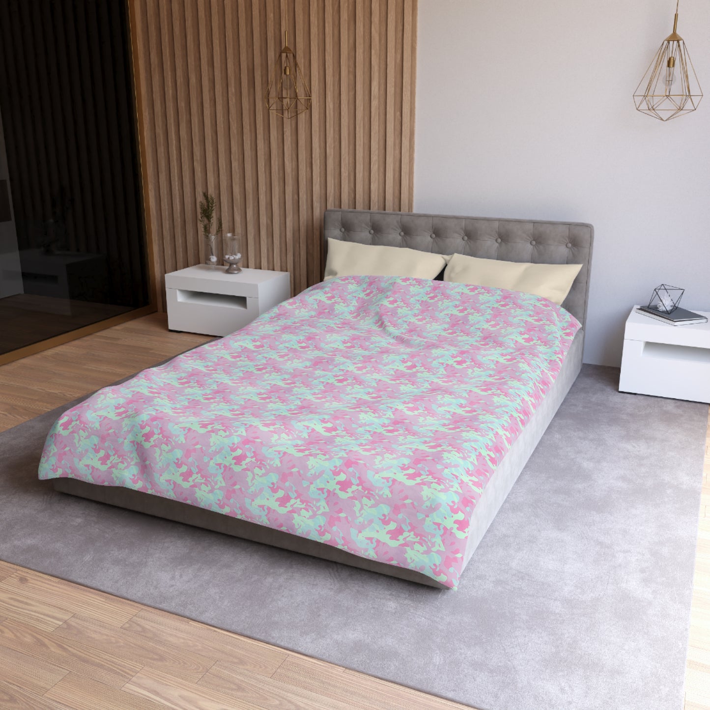 Berry Sorbet Camo  Duvet Bedding Set