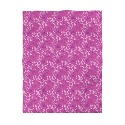 Blush Peony Garden Microfiber Duvet Cover