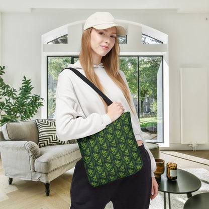 Emerald Canopy Frogs Canvas Tote Bag