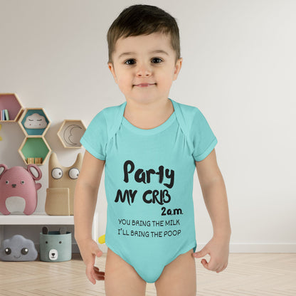 Party My Crib 2AM Infant Baby Rib Bodysuit