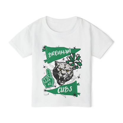 Brenham Cubs #1 Heavy Cotton™ Toddler T-shirt
