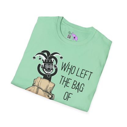 Who Left The Bag of Idiots Open Adult T-shirt